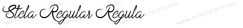 Stela Regular Regula字体转换